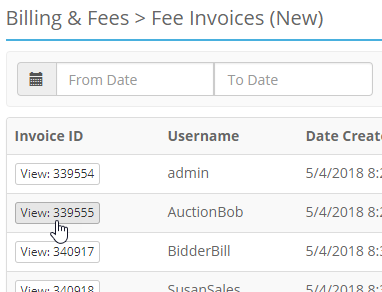 ACP BF Stie Fee Invoice