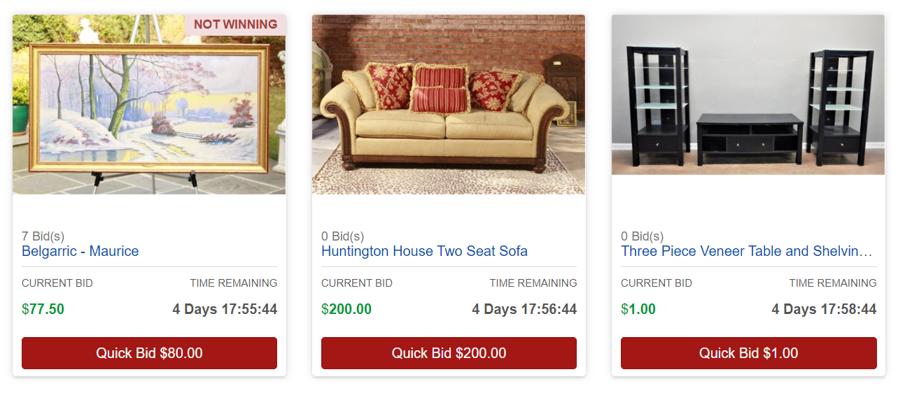ACP Listings Auction