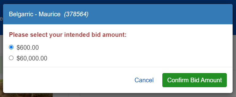 ACP Listings Auction