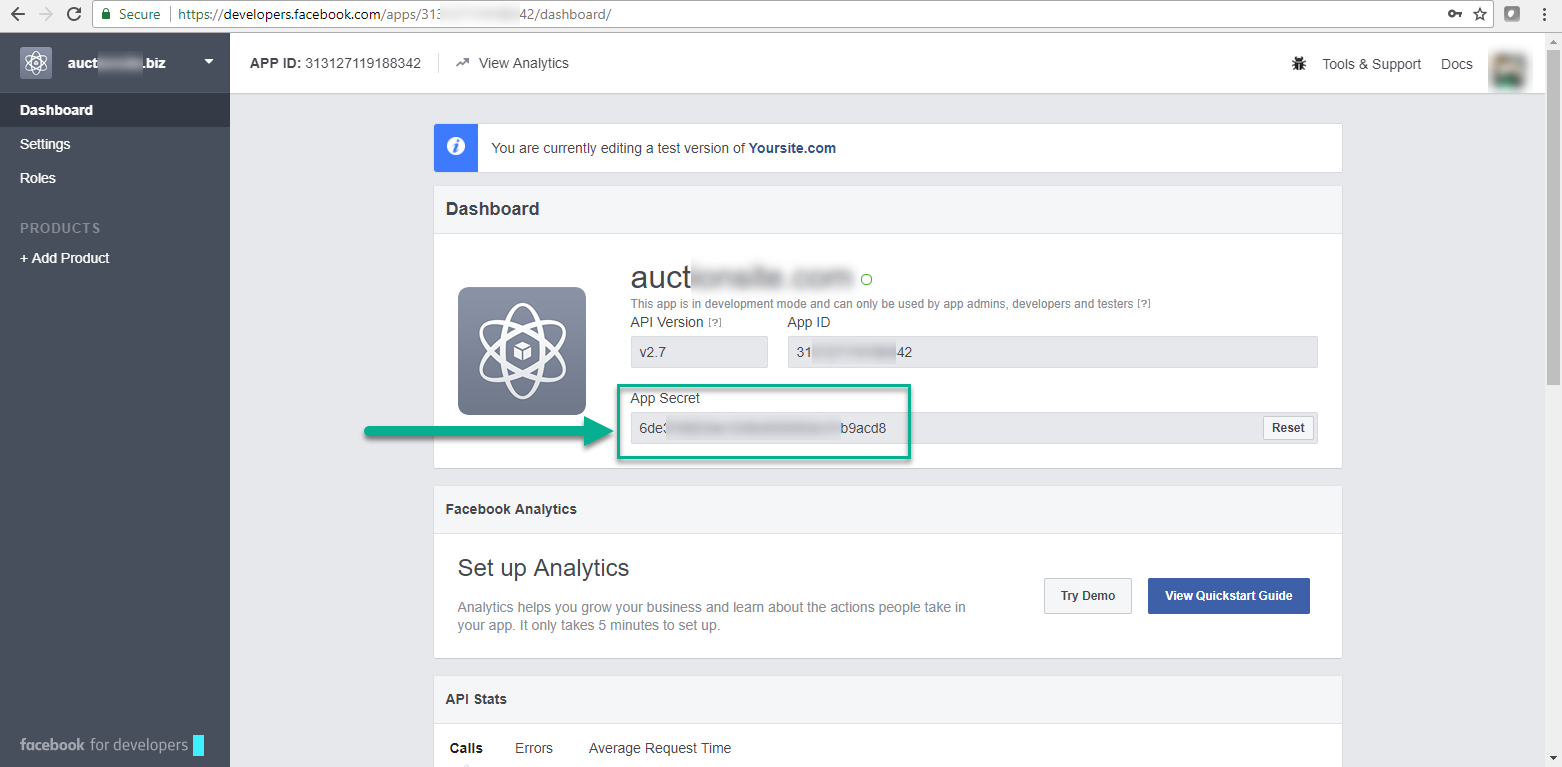 Facebook Authentication