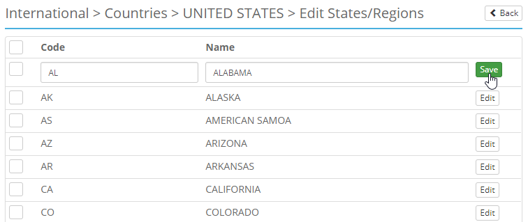 ACP INT Countries