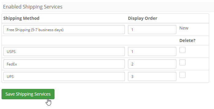 ACP Listing Shipping