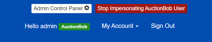 ACP User Management Impersonate