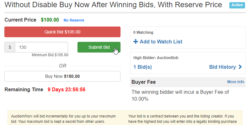 BidScenarios