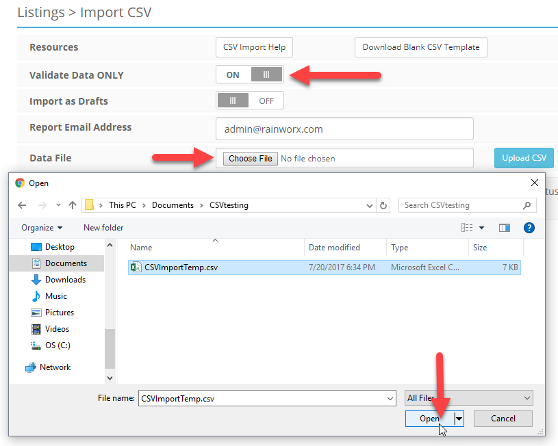 ImportCSV