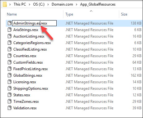 Translation Tutorial Rename Files