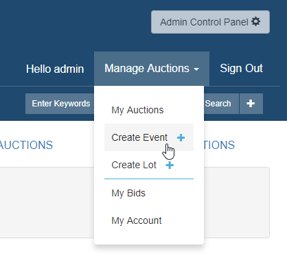 ACP Auctions Import CSV