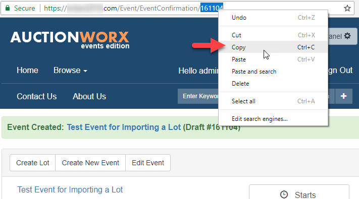 ACP Auctions Import CSV