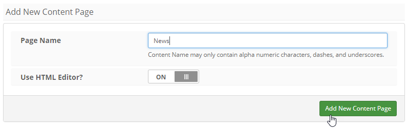 ACP CMS Content Custom