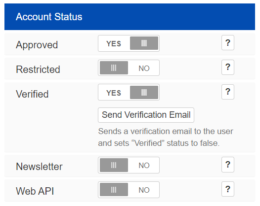 ACP User AccInfo