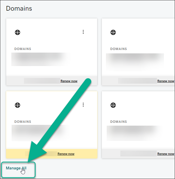 Manage All link