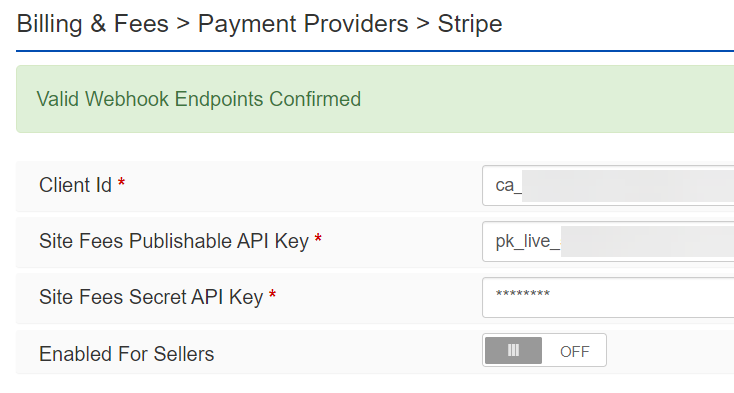 Webhook Endpoints confirmed