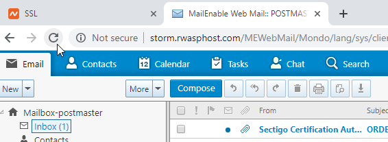 Sectigo certificate email